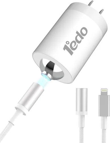 Miniatura 16 de Bloque magnético de carga rápida de 20 W con cable de 6 pies, innovador cable magnético a Lightning para iPhone 14/13/12/11/Xs Max/XR/X (verde)