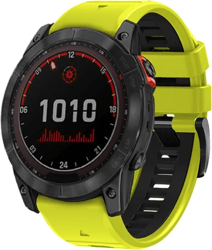 Correa de reloj de 1.024 in para Garmin Fenix 7x Sapphire Solar Fenix 6x Pro Solar Fenix 5x 3 horas de liberación rápida de ajuste de silicona de