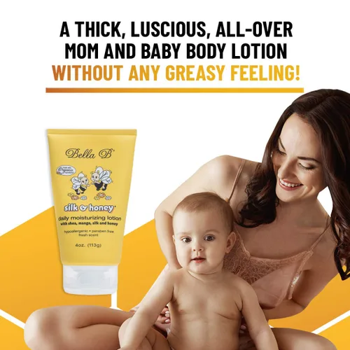 Miniatura 3 de BELLA B Silk & Honey 4 oz - Loción para bebé - Baby Bella - Loción de embarazo - Mantequilla de vientre para el embarazo - Crema de embarazo