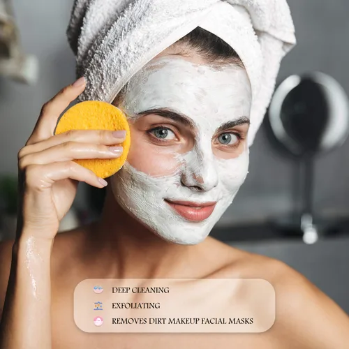 Miniatura 5 de Patelai 120 esponjas faciales comprimidas para esteticistas, eliminación de maquillaje facial, almohadilla de esponja de limpieza, exfoliante, spa