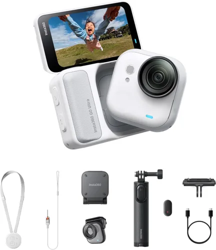 Miniatura 10 de Insta360 GO Ultra - Cámara de vlogging 4K pequeña, manos libres, cámara POV, sensor de 1/1.28 pulgadas, peso de 1.87 oz, FOV de 156°, duración