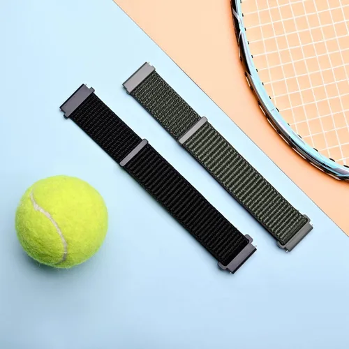Miniatura 8 de ANNEFIT Correas deportivas de nailon para reloj, 2 paquetes de correas ajustables de liberación rápida de 0.630 in, 0.709 in, 0.748 in, 0.787 in