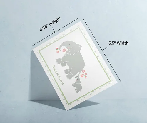 Miniatura 7 de Twigs Papel – Surtido de tarjetas de felicitación para baby shower en blanco con sobres, tarjetas de felicitación para niños y niñas, tarjetas