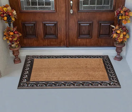 Miniatura 60 de A1HC Tapete para Puerta de Fibra de Coco Natural y Caucho, 30"x48" – Grueso, Duradero, Resistente, Anti-Desprendimiento, Resistente a