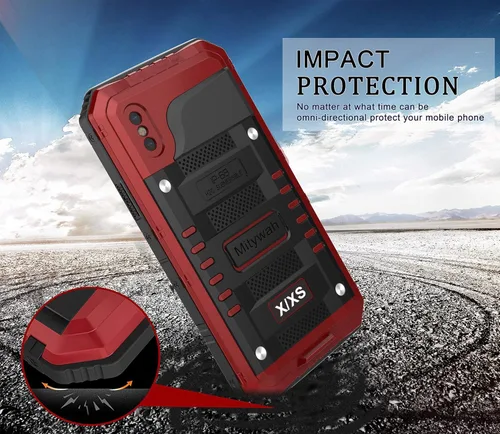 Miniatura 2 de Mitywah - Funda impermeable compatible con iPhone X/XS, [Cubierta protectora de cuerpo completo] con [protección de pantalla integrada]