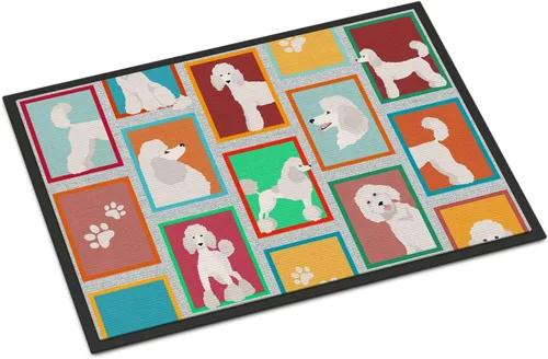 Miniatura 16 de Caroline's Treasures MLM1149MAT - Felpudo rojo Border Collie de 18 x 27 pulgadas, para interiores y exteriores, para entrada, antideslizante, Border