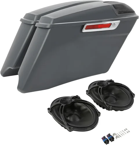 Miniatura 17 de TCMT Alforjas estiradas de 4" para Harley Street Glide 2014-23 Billiard Red