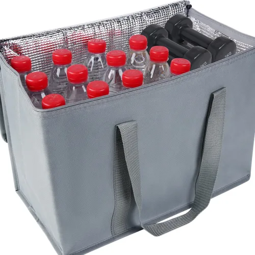Miniatura 13 de musbus Paquete de 2 Bolsas Refrigeradoras Aisladas Bolsas de Comestibles Grandes Bolsa Refrigeradora de Compras Tote para Congelador para Viajes