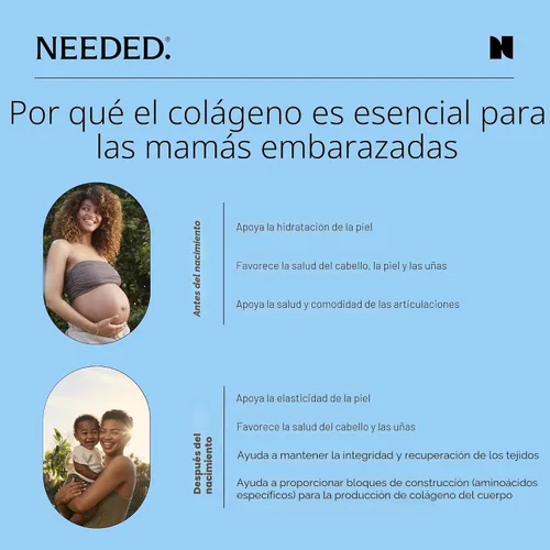 Miniatura 5 de Needed. Polvo de proteína de colágeno hidrolizado Respaldado por expertos y de origen limpio Apoya la piel, cabello, articulaciones Alimentado