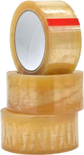 Miniatura 11 de WOD BCST - Cinta de embalaje biodegradable, transparente, 1/2 pulgada x 72 yardas (paquete de 3) cinta ecológica de celofán para sellado