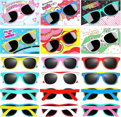 Gafas de sol para niños a granel, gafas de sol de neón con protección UV400 para niños, niños y niñas, recuerdos de fiesta para niños, suministros