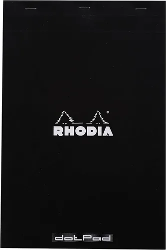 Miniatura 4 de Libreta Rhodia Head grapada para compras, No. 8 de 74 x 210 mm, rayada y de color negro