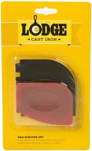 Miniatura 2 de Lodge SCRAPERCOMBO Rascador de parrilla, 2 unidades, rojo/negro