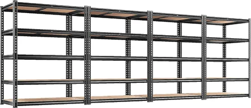 Miniatura 15 de REIBII Estantes de almacenamiento de 2020 libras, estantería de garaje de 5 niveles, resistente, estantería de metal ajustable, estantes de garaje