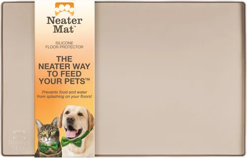 Miniatura 14 de Neater Pet Brands Neater Mat - Tapetes para mascotas para comida y agua, tapete de silicona impermeable, bandeja de alimentación, tapete de comida