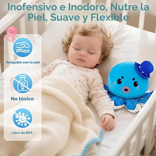 Miniatura 5 de Juguete musical para bebé de 6 a 12 meses, pulpo de peluche recargable que gatea con 40 canciones y grabación de voz – Juguete interactivo