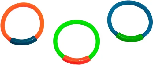 Water Sports Anillos de buceo iluminados | Divertidos juguetes de piscina submarina para niños, surtidos, 8 x 7 pulgadas