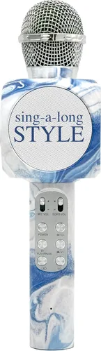 Miniatura 9 de Wireless Express - Micrófono de karaoke Bling Bluetooth para cantar y altavoz estéreo Bluetooth todo en uno (Confetti Bling)