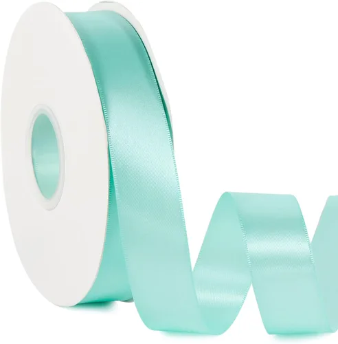 Miniatura 119 de Cinta de satén de color liso verde manzana de 1-1/2 pulgadas x 50 yardas, cinta de tela de poliéster de alta densidad de doble cara para envolver