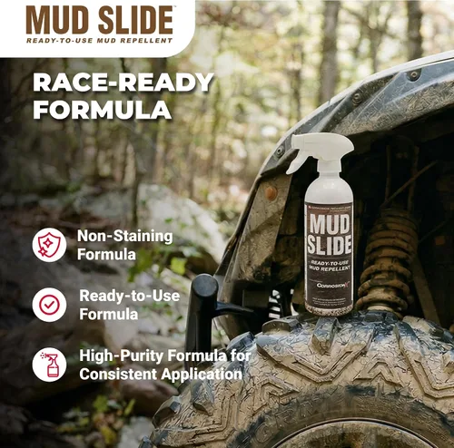 Miniatura 6 de Corrosion Technologies Mud Slide Spray repelente de lodo listo para usar para corredores de barro, todoterreno, ATV y UTV