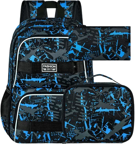 Mochila para laptop, 16 pulgadas, bolsa escolar y bolsa de almuerzo, mochilas resistentes al agua para adolescentes, niñas, mujeres, estudiantes