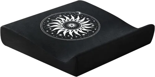 Miniatura 9 de Zafu - Juego de cojines de meditación de terciopelo, espuma de alta densidad, almohadas de piso grandes de 26.4 pulgadas, funda extraíble lavable