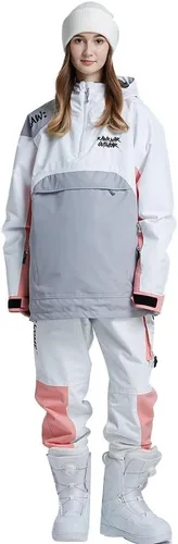 Miniatura 54 de RIUIYELE Traje de esquí para mujer, chaqueta y pantalones de snowboard para deportes al aire libre, traje de nieve con aislamiento impermeable
