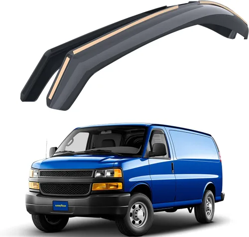 Miniatura 17 de Goodyear Deflectores de ventana inastillables en el canal para camiones, Toyota Tacoma 2005-2015, doble cabina, protectores de lluvia, viseras