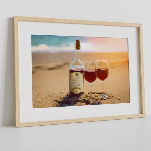 Miniatura 101 de Arte enmarcado de vacaciones con nombres de pareja en sillas de cubierta, regalo de amor perfecto para aniversario, boda. Con diferentes estilos