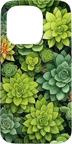 Miniatura 14 de Funda para iPhone 12 Pro Max Suculenta Plantas Botánicas Verde Floral Patrón Flor Cactus