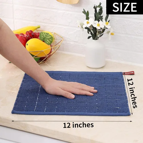 Miniatura 4 de Homaxy Paños de cocina 100% algodón terry, toallas de cocina ultra suaves y absorbentes para la cocina, adecuadas para secar y lavar platos, paquete