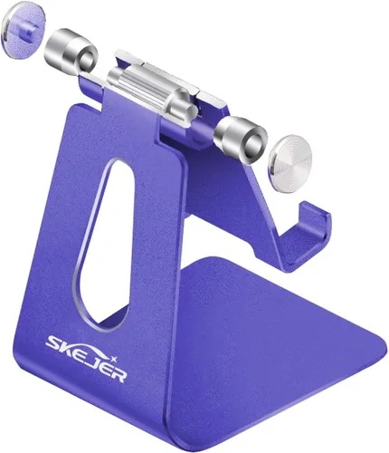 Miniatura 5 de Soporte ajustable para teléfono celular, soporte para tableta, escritorio de aluminio compatible con iPhone 12, iPad, Samsung Galaxy, Google todos
