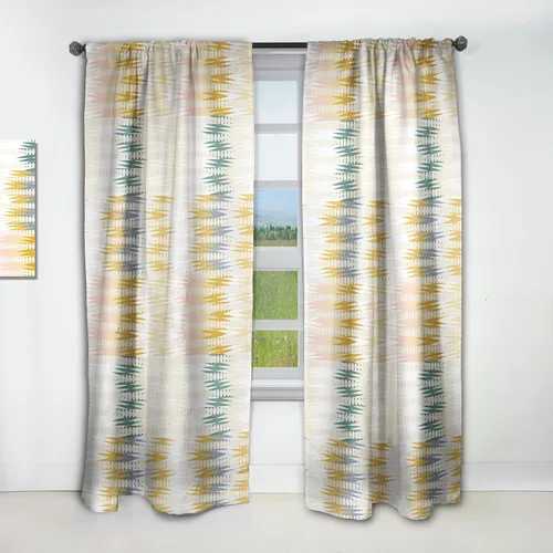 Miniatura 21 de DesignQ Cortinas con patrón hexagonal retro IX para dormitorio, cortinas para sala de estar, cortinas con aislamiento térmico, panel individual, 52