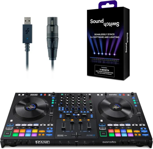 Miniatura 17 de Controlador DJ Rane FOUR Stems con 4 Decks, Ruedas Jog de 8.5" con Pantallas, Mezclador con FX Interno, Serato DJ Pro y Pitch 'n Time Incluidos