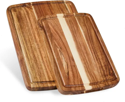 Miniatura 9 de Sonder Los Angeles Welton Tabla de cortar fabricada en Estados Unidos, tabla de cortar de grano final de nogal negro para cocina con pies Welton