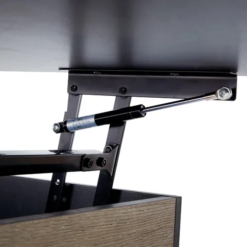Miniatura 7 de Peaktop - Mesa auxiliar elevable con almacenamiento y patas de metal