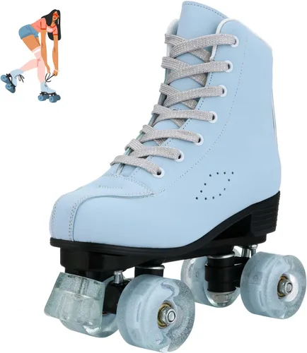 jessie Patines de ruedas para mujer, patines esmerilados, ajustables, holográficos, para mujeres, patines de velocidad para mujeres, patines de