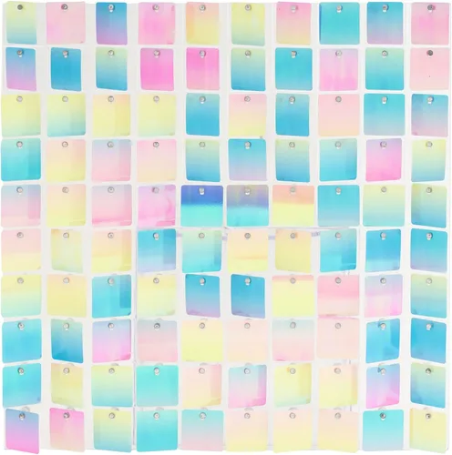 Miniatura 42 de Simply Elegant AestheTech - Panel de pared con lentejuelas brillantes, decoración de pared para bodas, eventos y fiestas temáticas, telón de fondo