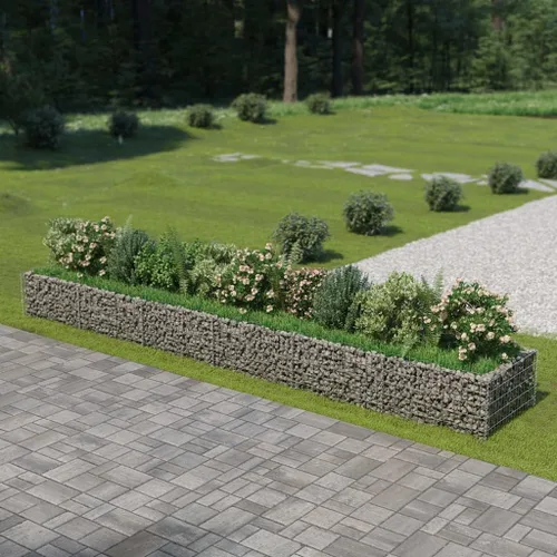 Miniatura 22 de Gabion cama elevada, cestas de gaviones, camas de jardín galvanizadas, gaviones, pared de gaviones, alta capacidad de carga, acero galvanizado 35.4