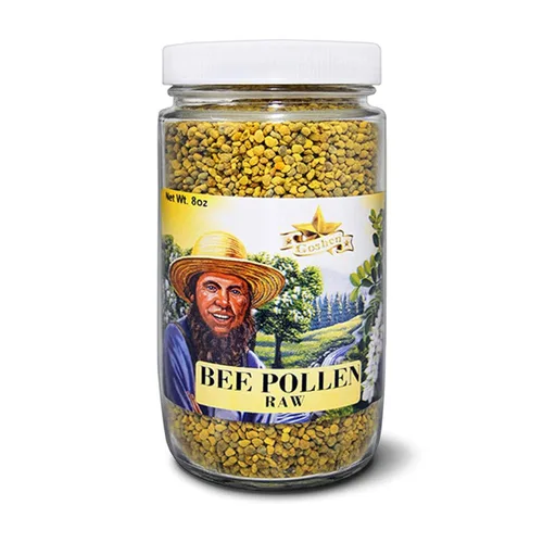 Goshen Amish Country Honey Polen de abeja extremadamente crudo, gránulos enteros, polen de abeja, 100% puro, beneficios naturales para la salud, sin