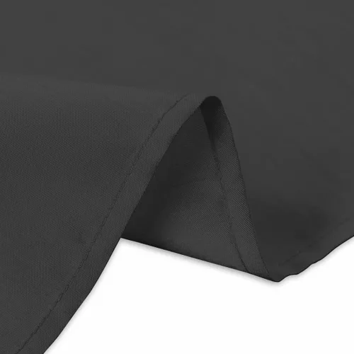 Miniatura 4 de LTC LINENS LinenMantel rectangular de poliéster de 60 x 102 pulgadas, color blanco (negro, 2)