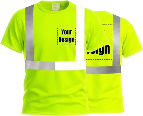 Miniatura 29 de Camisetas reflectantes de seguridad de alta visibilidad personalizan su logotipo