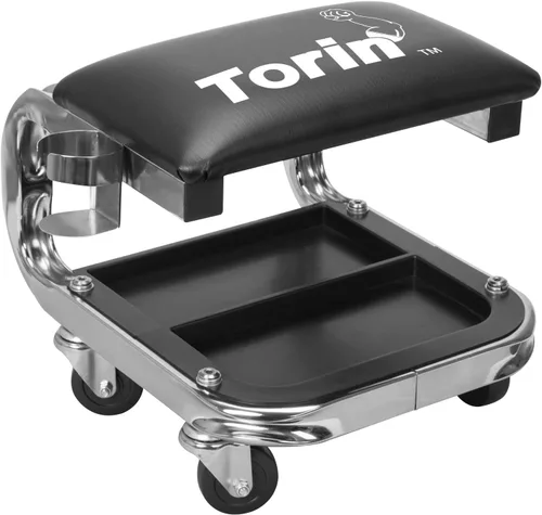 Miniatura 10 de Torin 36" Plataforma rodante plegable para auto, plataforma de taller para auto 2 en 1, plataforma para taller de auto, capacidad de 300 libras