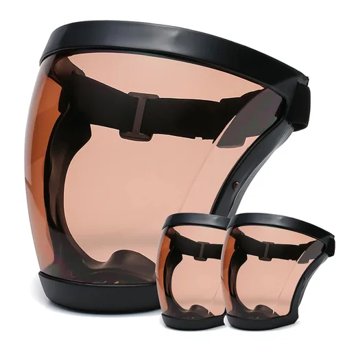Miniatura 13 de Anti-niebla de cara completa Escudos activos Protección expresión visible transparente transpirable cómodo adultos reutilizable (negro, 5PCS)