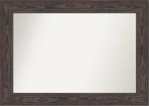 Miniatura 354 de Amanti Art Espejo personalizado, espejo de baño negro puente, espejo de pared o espejo de tocador de baño sobre el fregadero (26 x 26 pulgadas)