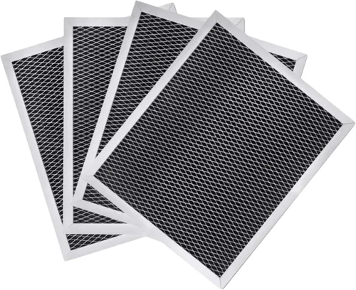 Nispira Filtro de grasa de repuesto para campana extractora con carbón compatible con Broan 97007696, S97007696, 6105C, 1172266, 41F. Un juego de 4