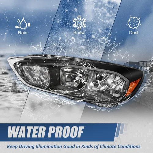 Miniatura 6 de Auto Dynasty Conjunto de faros delanteros compatible con Ford Focus de 3ª generación, 2015, 2016, 2017, 2018, repuesto de faros halógenos