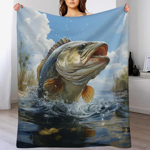 Miniatura 27 de Manta alemana de pelo corto para adolescentes y adultos, manta de franela suave y cálida para sofá, cama, camping, viajes, decoración del hogar, 50