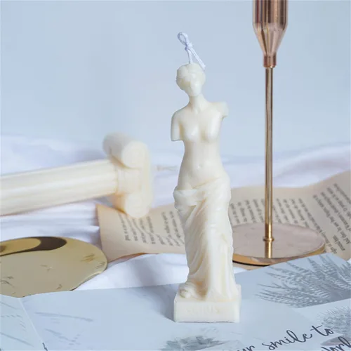 Miniatura 3 de Molde de silicona para velas Venus de Milo, mitología griega romana, diosa, afrodita, moldes para velas 3D, aromaterepía, molde de estilo nórdico