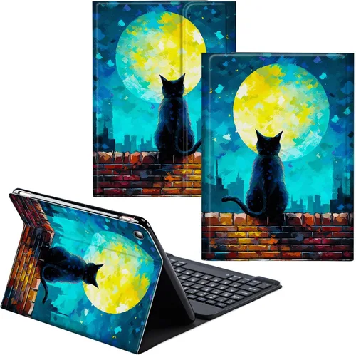 Miniatura 34 de Funda para Samsung Galaxy Tab S6 Lite 2022/2020 Teclado Inalámbrico Desmontable y Cubierta De Soporte De Cuero PU Funda Protectora Para Samsung